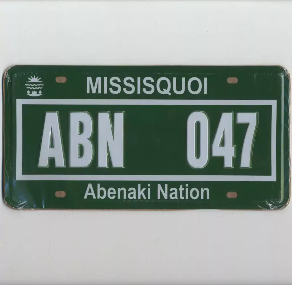 Plaque américaine Missisquoi Abenaki Nation