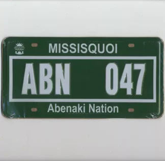 Plaque américaine Missisquoi Abenaki Nation