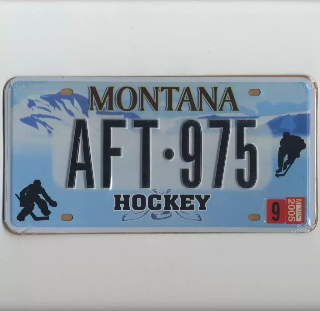 Plaque américaine Montana Hockey