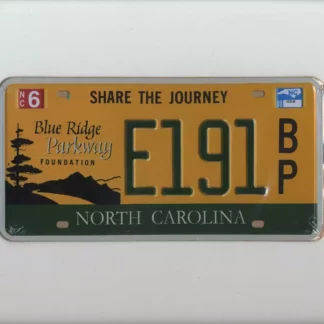 Plaque américaine North Carolina Blue Ridge Parkway