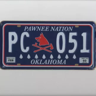 Plaque américaine Oklahoma Pawnee Nation