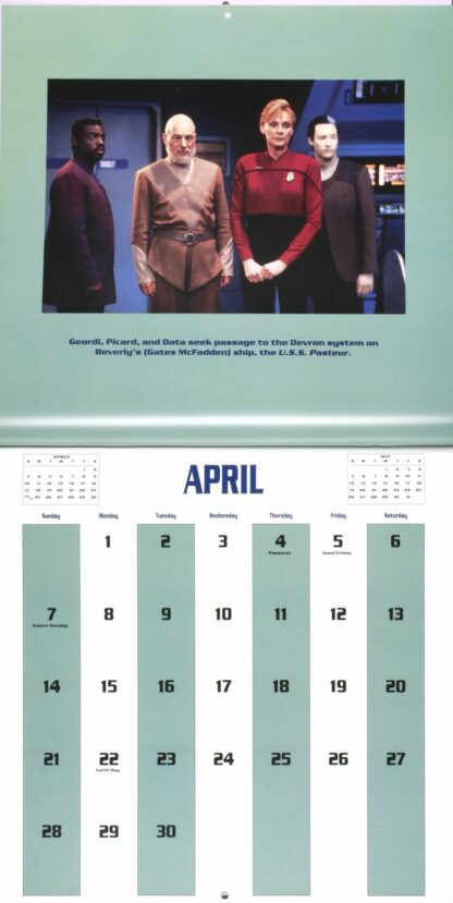 Calendrier Star Trek 1996, The next generation