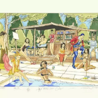 pochoir signé dessinateurs BD Rencontres