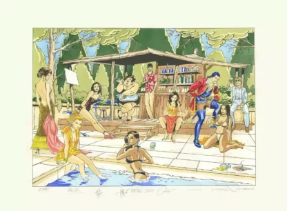 pochoir signé dessinateurs BD Rencontres