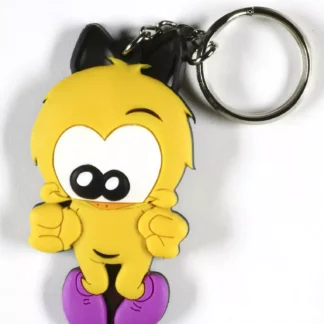 Porte-clés plat Le Piaf de bonne humeur par Dan Salel