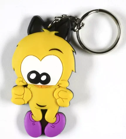 Porte-clés plat Le Piaf de bonne humeur par Dan Salel