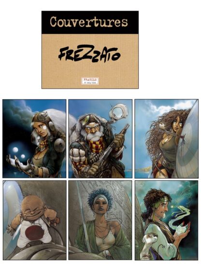 Frezzato, Les Gardiens du Maser, Portfolio signé, Editions Granit, Couvertures