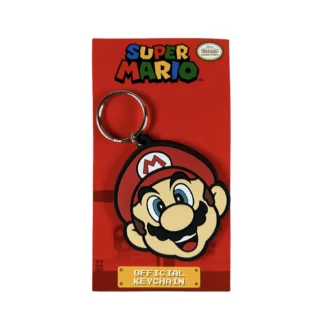 Super Mario, Nintendo, Porte-clef en plastique, La tête de Super Mario