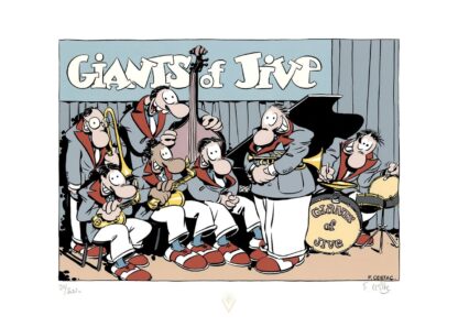 Florence Cestac, Harry Mickson, Sérigraphie signée, Giants of Jive