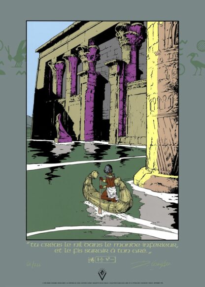 Les Héritiers du Soleil : Convard : Sérigraphie signée : Le Nil