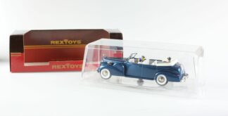 Cadillac V 16 1938-1940 Torpédo Cabriolet : Président Roosevelt intérieur gris : Rex Toys voiture miniature 1/43-3