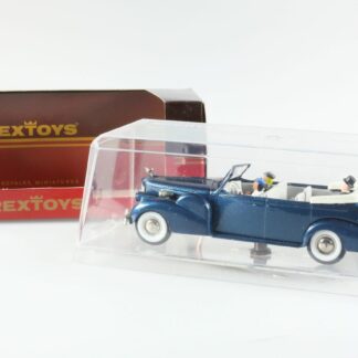 Cadillac V 16 1938-1940 Torpédo Cabriolet : Président Roosevelt intérieur gris : Rex Toys voiture miniature 1/43-3