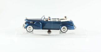 Cadillac V 16 1938-1940 Torpédo Cabriolet : Président Roosevelt intérieur gris : Rex Toys voiture miniature 1/43
