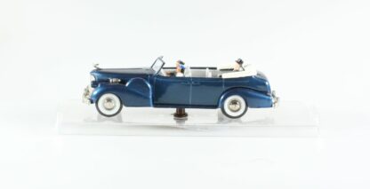 Cadillac V 16 1938-1940 Torpédo Cabriolet : Président Roosevelt intérieur gris : Rex Toys voiture miniature 1/43