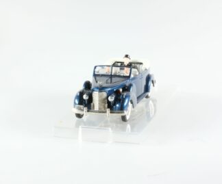 Cadillac V 16 1938-1940 Torpédo Cabriolet : Président Roosevelt intérieur gris : Rex Toys voiture miniature 1/43-1
