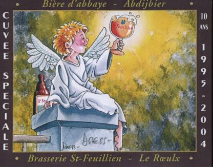 Dress, Festival Bd du Roeulx, Etiquette de bière signée, Brasserie St-Feuillien