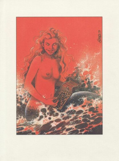 La sirène : Affiche offset par Bourgeon