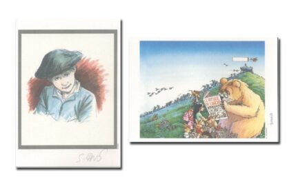 Fino, Jouannigot, Les chasseurs d'Ecume, Ex-libris offset signé, Portrait - Refuge de l'Arche