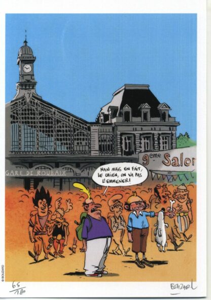 Bouzard, Z comme Don Diego, Ex-libris offset signé, Salon de la BD