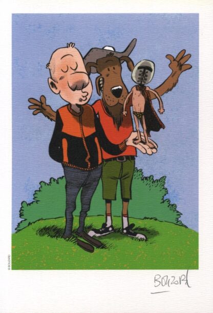Bouzard, Z comme Don Diego, Ex-libris offset signé, Galerie de personnage