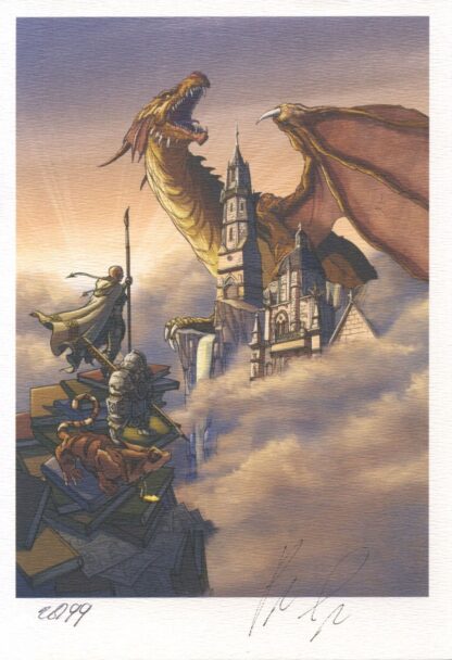 Deplano, Les Exilés d'Asceltis, Ex-libris offset signé, Dragon