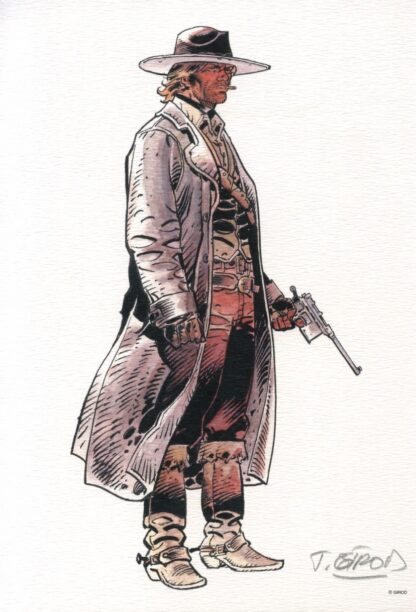 Girod, Ex-libris offset signé, Durango au pistolet