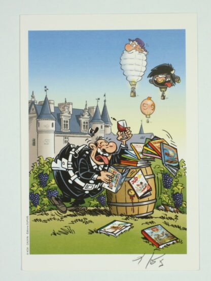 Kox, L'Agent 212, Ex-libris offset signé, Fou rire