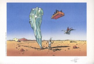 Lebeault, Ex-libris signé, Hommage à Moëbius