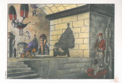 Lebeault, Ex-libris signé, Ruelle