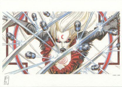 Ledroit, Requiem, Ex-libris offset signé, Combat
