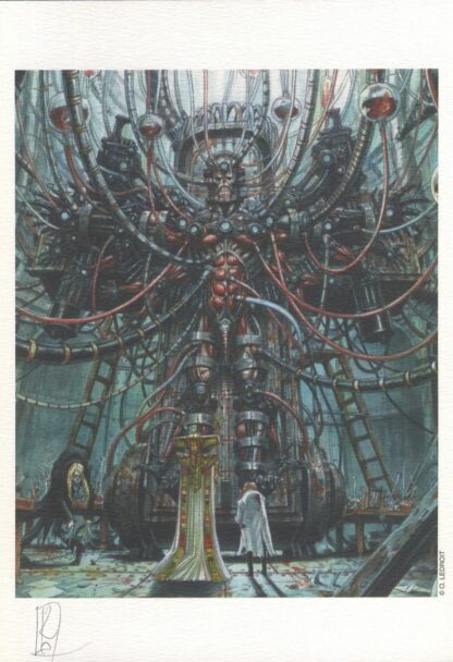 Ledroit, Requiem, Ex-libris offset signé, La machine