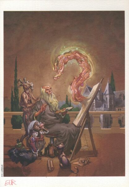 Zodiaque : Magie Ex-libris signé par E. Leroux