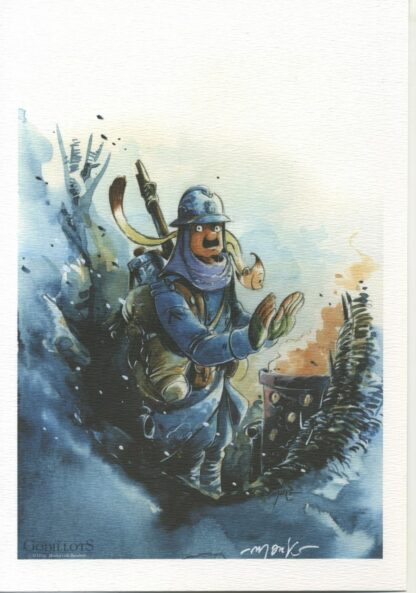 Les Godillots : Le feu Ex-libris signé par Marko