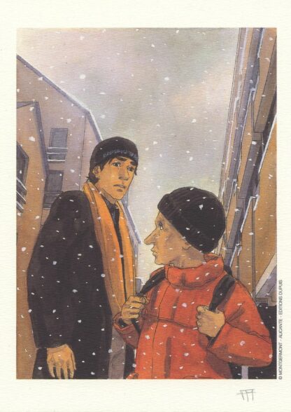 Montgermont, Quelques Jours Ensemble, Ex-libris offset signé, Sous la neige