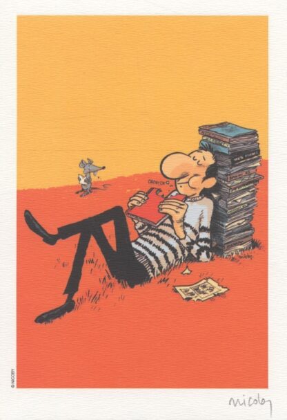 Dévoreur de BD - Ex-libris signé - Nicoby