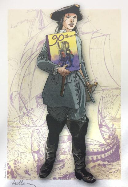 Pellerin, L'Epervier, Ex-libris offset signé, L'Épervier (spécial Uderzo)