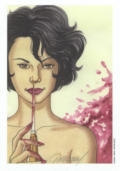 Renaud, Venus H, Ex-libris, Femme au Pic à glace