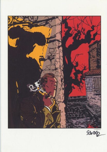 Savard, Ex-libris offset signé, L'ombre du torero