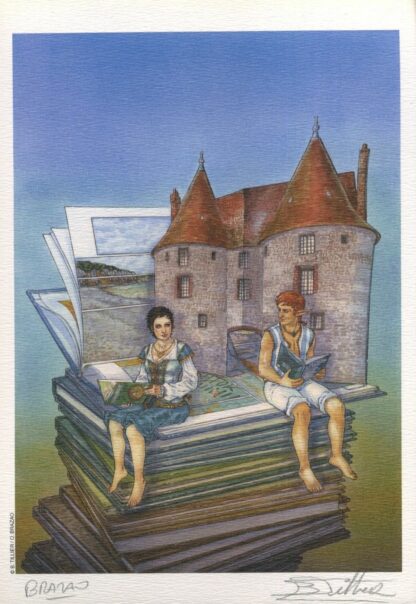 Aube sur des livres