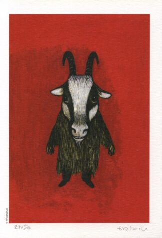 Tirabosco, Ex-libris signé, La chèvre