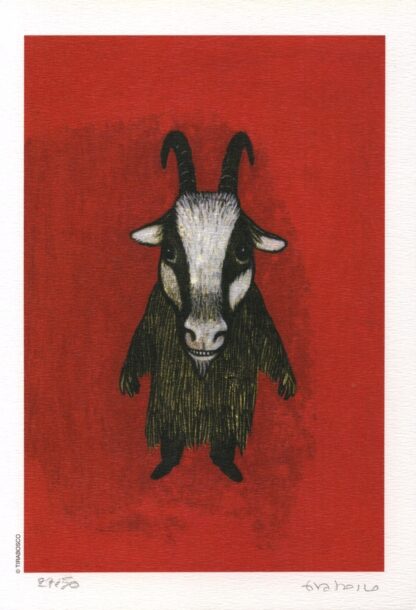 Tirabosco, Ex-libris signé, La chèvre
