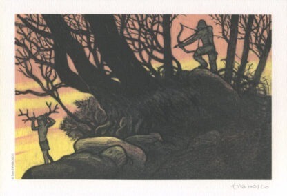 Tirabosco, Ex-libris Signé, Le cerf