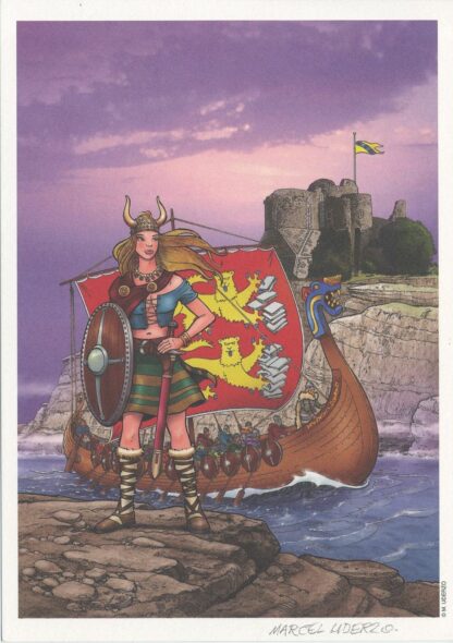 Tanguy, Histoires et Légendes, Ex-libris offset signé, Viking
