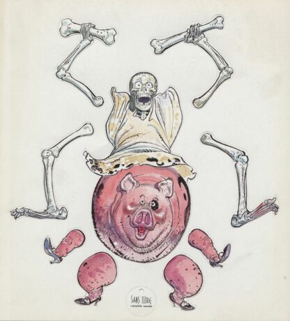 Boucq, Jérome Moucherot, Ex-libris offset, La Mort