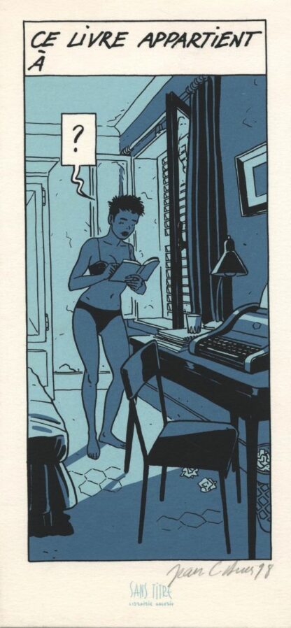 Denis, Quelques mois à l'Amélie, Ex-libris sérigraphié signé, Ce livre appartient à ...