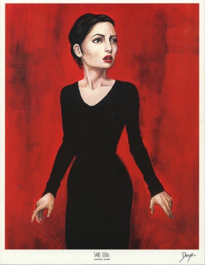 Denys, Comptine d'Halloween, Ex-libris offset signé, Betsy Mahorn