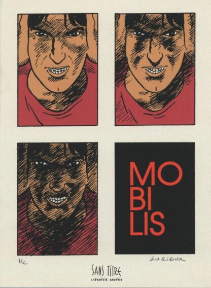 Durieux, Mobilis, Ex-libris sérigraphié signé, Ross Nevada