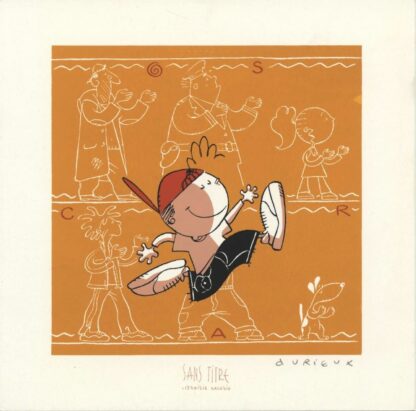 Durieux, Oscar, Ex-libris sérigraphié signé, Oscar courant