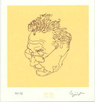 Guibert, La Guerre d'Alan, Ex-libris sérigraphié signé, Portrait