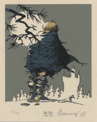 Le Prince des écureuils : Ex-libris sérigraphié signé par Hausman